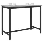 vidaXL stôl Sivý Sonoma 100 x 50 x 76,5 cm Inžinierske drevo a oceľ – Obrázok 2