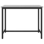 vidaXL stôl Sivý Sonoma 100 x 50 x 76,5 cm Inžinierske drevo a oceľ – Obrázok 3