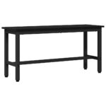 vidaXL Jedálenská lavička Čierny dub 100 x 32,5 x 48,5 cm – Obrázok 2