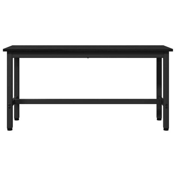 vidaXL Jedálenská lavička Čierny dub 100 x 32,5 x 48,5 cm – Obrázok 4
