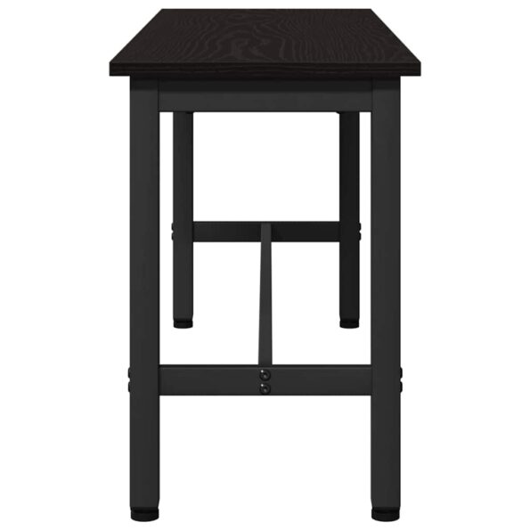 vidaXL Jedálenská lavička Čierny dub 100 x 32,5 x 48,5 cm – Obrázok 5