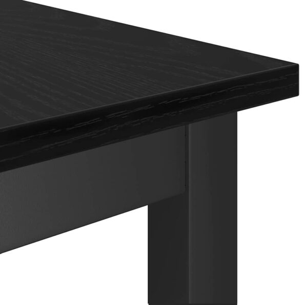 vidaXL Jedálenská lavička Čierny dub 100 x 32,5 x 48,5 cm – Obrázok 6