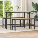 vidaXL Jedálenská lavička Sonoma dub 100 x 32,5 x 48,5 cm