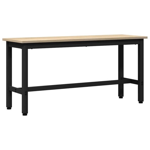 vidaXL Jedálenská lavička Sonoma dub 100 x 32,5 x 48,5 cm – Obrázok 2