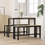 vidaXL Jedálenská lavička Sonoma dub 100 x 32,5 x 48,5 cm – Obrázok 3