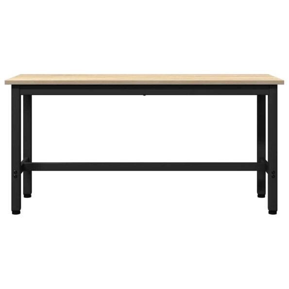vidaXL Jedálenská lavička Sonoma dub 100 x 32,5 x 48,5 cm – Obrázok 4