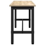 vidaXL Jedálenská lavička Sonoma dub 100 x 32,5 x 48,5 cm – Obrázok 5