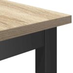 vidaXL Jedálenská lavička Sonoma dub 100 x 32,5 x 48,5 cm – Obrázok 6