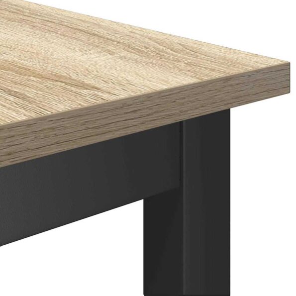 vidaXL Jedálenská lavička Sonoma dub 100 x 32,5 x 48,5 cm – Obrázok 6
