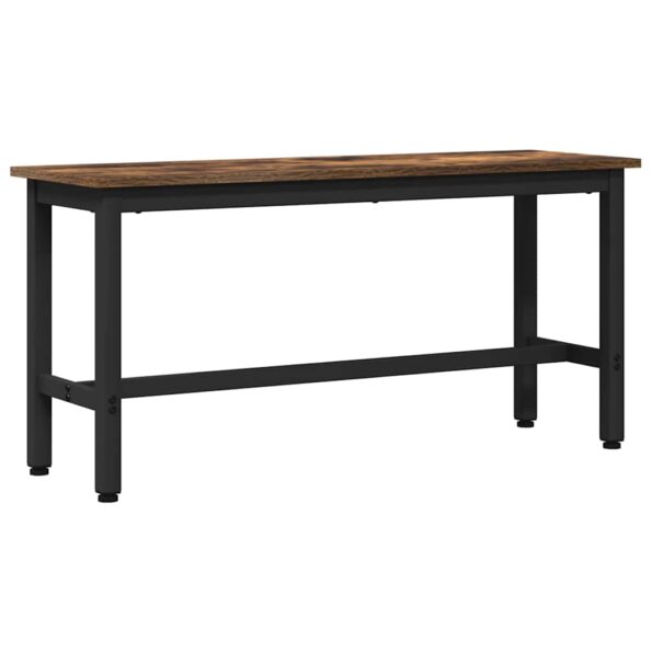 vidaXL Jedálenská lavička 2 pcs Dymová dub 100 x 32,5 x 48,5 cm – Obrázok 4