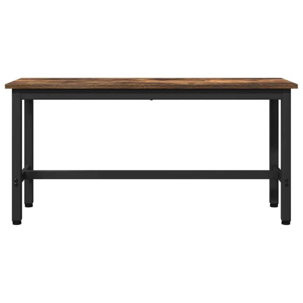 vidaXL Jedálenská lavička 2 pcs Dymová dub 100 x 32,5 x 48,5 cm – Obrázok 5