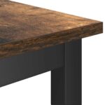 vidaXL Jedálenská lavička 2 pcs Dymová dub 100 x 32,5 x 48,5 cm – Obrázok 7