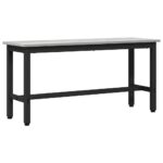 vidaXL Jedálenská lavička 2 pcs Sivý Sonoma 100 x 32,5 x 48,5 cm – Obrázok 4