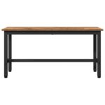 vidaXL Jedálenská lavička 2 pcs Staré drevo 100 x 32,5 x 48,5 cm – Obrázok 5