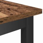 vidaXL Jedálenská lavička 2 pcs Staré drevo 100 x 32,5 x 48,5 cm – Obrázok 7
