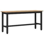 vidaXL Jedálenská lavička 2 pcs Remeselný dub 100 x 32,5 x 48,5 cm – Obrázok 4