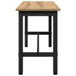 vidaXL Jedálenská lavička 2 pcs Remeselný dub 100 x 32,5 x 48,5 cm – Obrázok 6