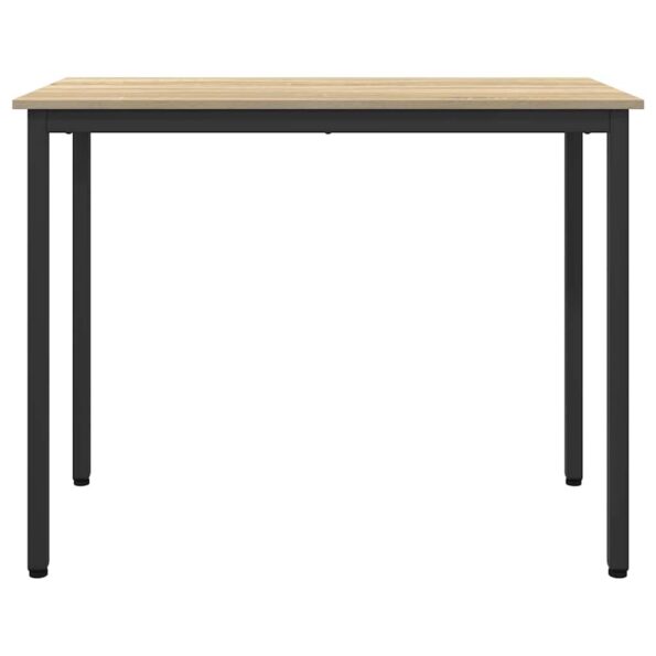 vidaXL stôl Sonoma dub 100 x 50 x 76,5 cm Inžinierske drevo a oceľ – Obrázok 3