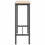 vidaXL stôl Prírodná 100 x 40 x 101 cm Inžinierske drevo a oceľ – Obrázok 6