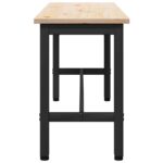 vidaXL Jedálenská lavička Prírodná 100 x 32,5 x 49 cm – Obrázok 5