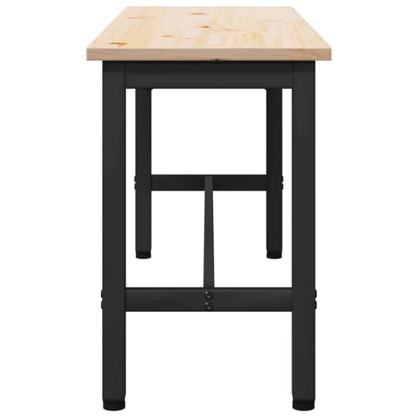 vidaXL Jedálenská lavička Prírodná 100 x 32,5 x 49 cm – Obrázok 5