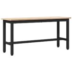 vidaXL Jedálenské lavice 2 pcs Prírodná 100 x 32,5 x 49 cm – Obrázok 4