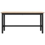 vidaXL Jedálenské lavice 2 pcs Prírodná 100 x 32,5 x 49 cm – Obrázok 5