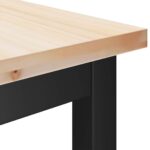vidaXL Jedálenské lavice 2 pcs Prírodná 100 x 32,5 x 49 cm – Obrázok 7