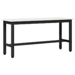 vidaXL Jedálenská lavička Biela 100 x 32,5 x 49 cm – Obrázok 2