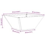 vidaXL Plastový kvetináč 5 pcs Antracit 35 x 35 x 15 cm Oceľ – Obrázok 13