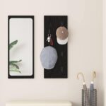 vidaXL Vešiak na stenu Čierny dub 30 x 1.5 x 80 cm Kompozitné drevo