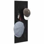 vidaXL Vešiak na stenu Čierny dub 30 x 1.5 x 80 cm Kompozitné drevo – Obrázok 3
