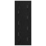 vidaXL Vešiak na stenu Čierny dub 30 x 1.5 x 80 cm Kompozitné drevo – Obrázok 5