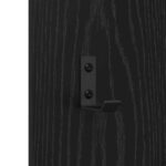 vidaXL Vešiak na stenu Čierny dub 30 x 1.5 x 80 cm Kompozitné drevo – Obrázok 8