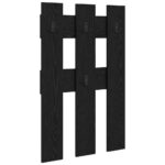 vidaXL Vešiak na stenu Čierny dub 65 x 3 x 100 cm Kompozitné drevo – Obrázok 2