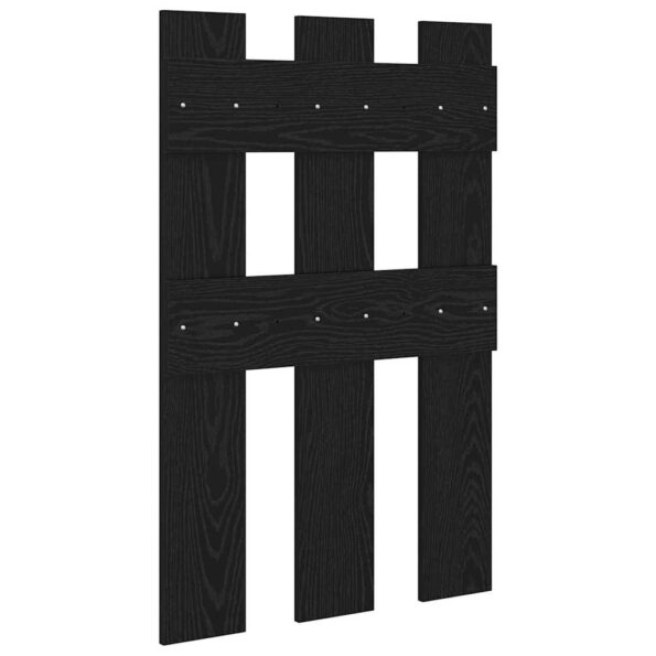 vidaXL Vešiak na stenu Čierny dub 65 x 3 x 100 cm Kompozitné drevo – Obrázok 7