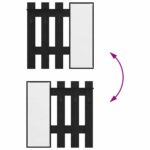 vidaXL Vešiak na stenu Čierny dub 100 x 10 x 100 cm Kompozitné drevo – Obrázok 10