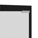 vidaXL Vešiak na stenu Čierny dub 100 x 10 x 100 cm Kompozitné drevo – Obrázok 9