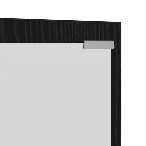 vidaXL Vešiak na stenu Čierny dub 100 x 10 x 100 cm Kompozitné drevo – Obrázok 9