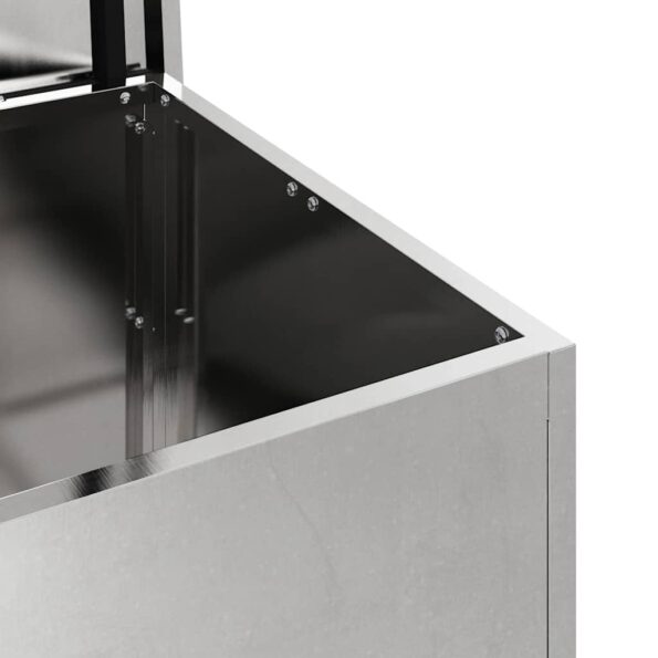 vidaXL Vonkajšia úložná krabica Strieborná 80 x 50.5 x 50 cm – Obrázok 9