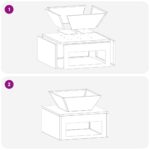 vidaXL Ohnisko Čierna 50 x 50 x 40 cm Oceľ – Obrázok 10