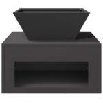 vidaXL Ohnisko Čierna 50 x 50 x 40 cm Oceľ – Obrázok 5