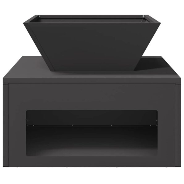 vidaXL Ohnisko Čierna 50 x 50 x 40 cm Oceľ – Obrázok 5