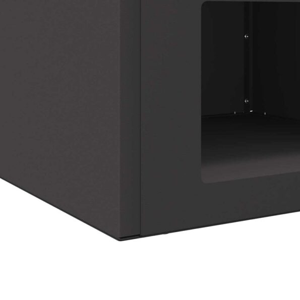 vidaXL Ohnisko Čierna 50 x 50 x 40 cm Oceľ – Obrázok 9