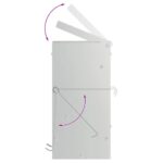 vidaXL Kŕmidlo pre králiky Strieborná 12,5 x 12,5 x 25 cm – Obrázok 9