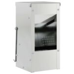 vidaXL Kŕmidlo pre králiky Strieborná 12,5 x 12,5 x 25 cm – Obrázok 2