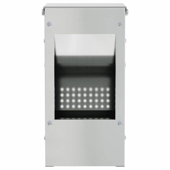 vidaXL Kŕmidlo pre králiky Strieborná 12,5 x 12,5 x 25 cm – Obrázok 5