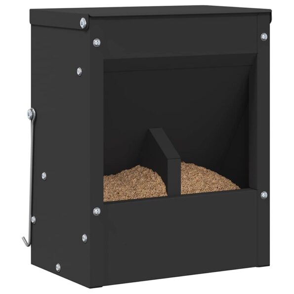 vidaXL Kŕmidlo pre králiky Čierna 20 x 12,5 x 25 cm – Obrázok 3
