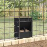 vidaXL Kŕmidlo pre králiky Čierna 20 x 12,5 x 25 cm – Obrázok 4