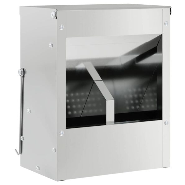 vidaXL Kŕmidlo pre králiky Strieborná 20 x 12,5 x 25 cm – Obrázok 2